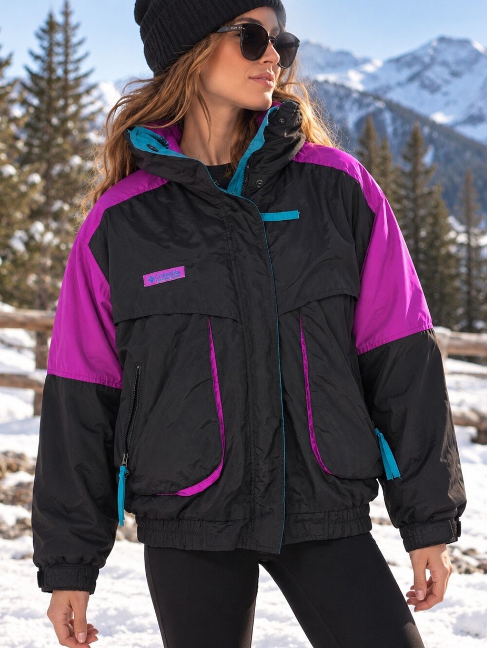 Vintage Columbia Powder Keg Jacket Women’s M 90s Ski Gorpcore Retro Après Ski